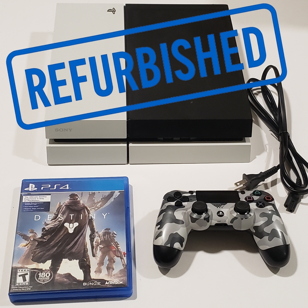 Sony PS4 Glacier White 500GB Fully Restored Camo DS4 Cleaned, Working & Tested